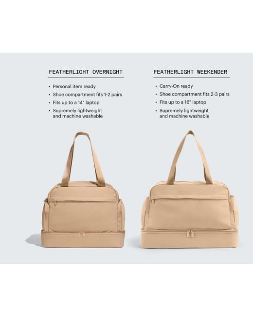 Away Travel Natural Featherlight Weekender
