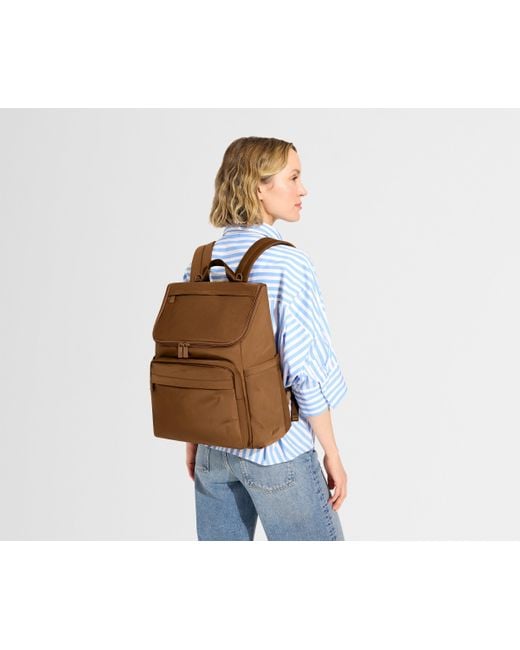 Away Travel Brown Featherlight Diaper Backpack
