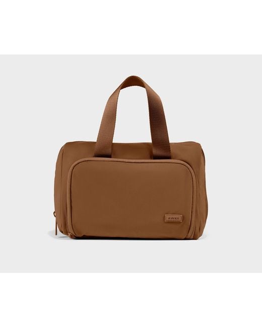 Away Travel Brown Featherlight Daily Cosmetic Case