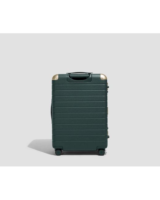 Away Travel Green The Aluminum Edge Medium Checked Suitcase