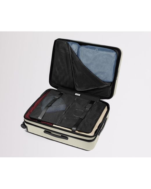 Away Travel Natural The Checked Flex Suitcase