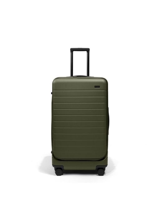 Away Travel Green Topside Medium Checked Suitcase Trunk