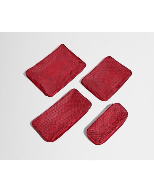 Away Travel Red Insider Packing Cubes (Set Of 4)
