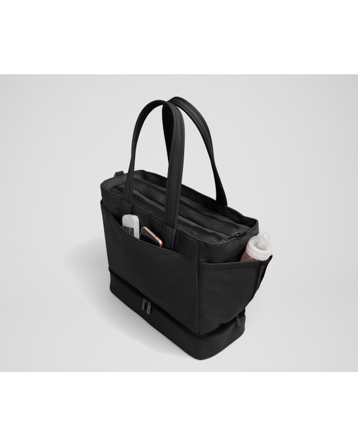 Away Travel Black The Double Diaper Tote