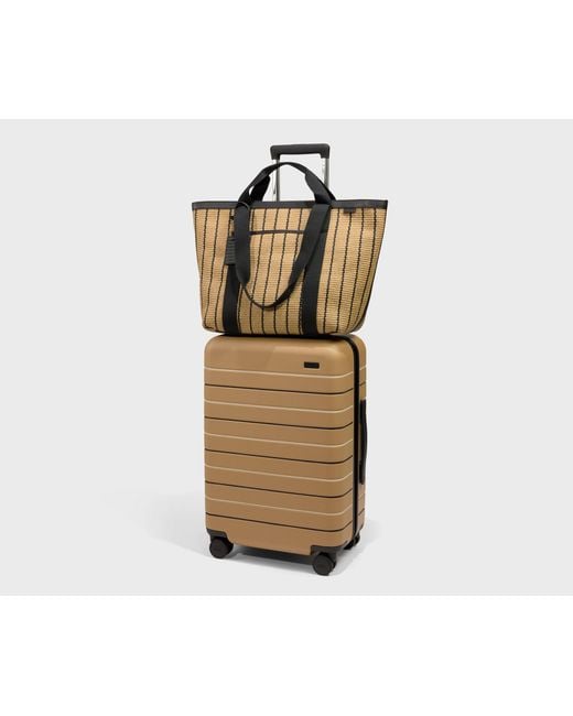 Away Travel Multicolor Riviera Straw Tote