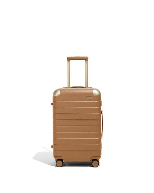 Away Travel Brown The Aluminum Edge Carry-On