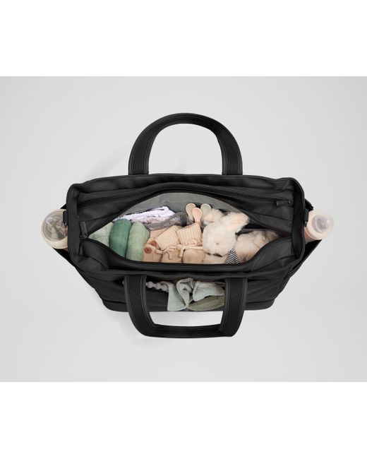 Away Travel Black The Double Diaper Tote