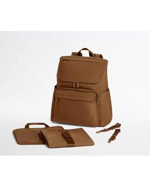 Away Travel Brown Featherlight Diaper Backpack