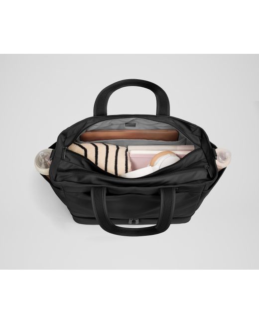 Away Travel Black The Double Diaper Tote