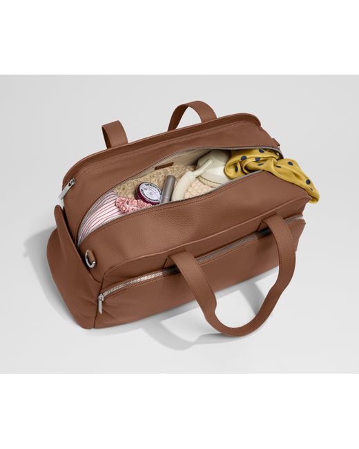 Away Travel Brown Leather Duffle