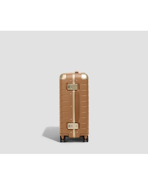 Away Travel Brown The Aluminum Edge Carry-On