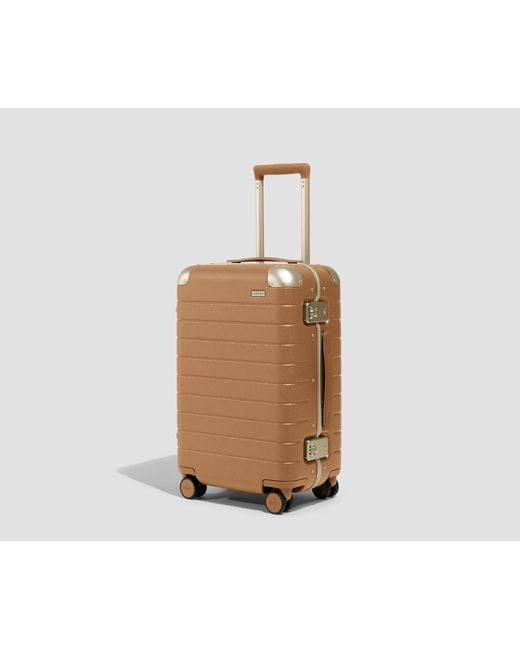 Away Travel Brown The Aluminum Edge Carry-On
