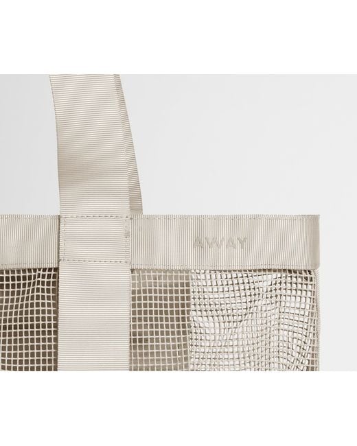 Away Travel White Beach Tote