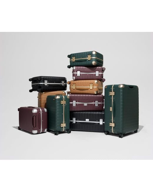 Away Travel Green The Aluminum Edge Medium Checked Suitcase