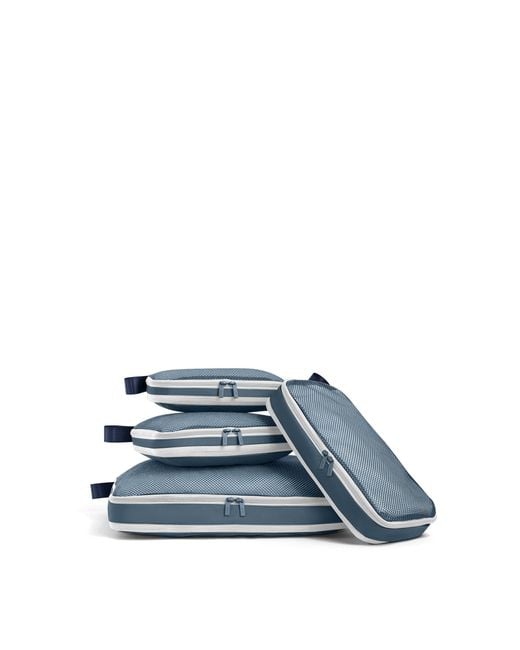 Away Travel Blue Compression Packing Cubes
