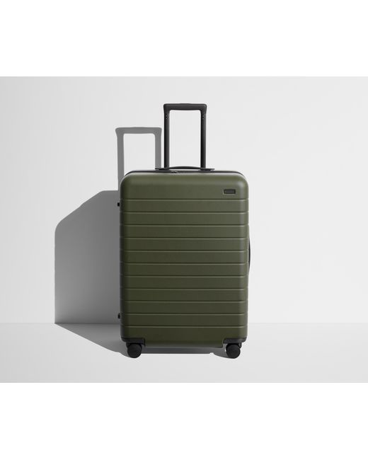 Away Travel Green The Checked Suitcase