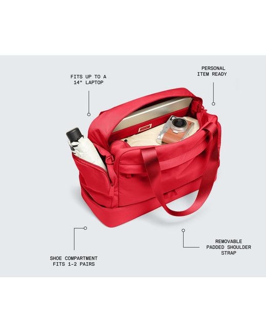 Away Travel Pink Featherlight Weekender