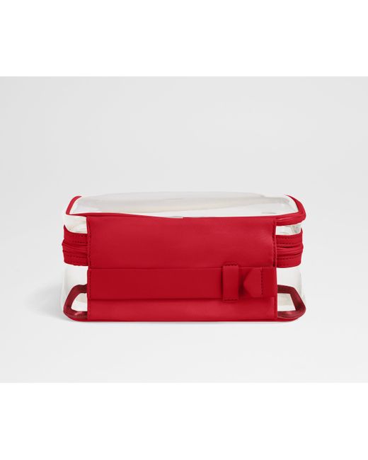 Away Travel Red Clear Toiletry Bag