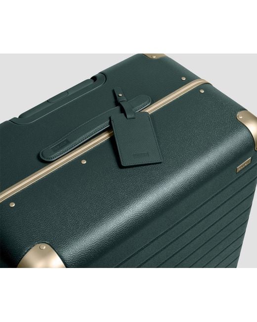 Away Travel Green The Aluminum Edge Medium Checked Suitcase