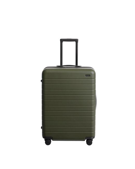 Away Travel Green The Checked Suitcase