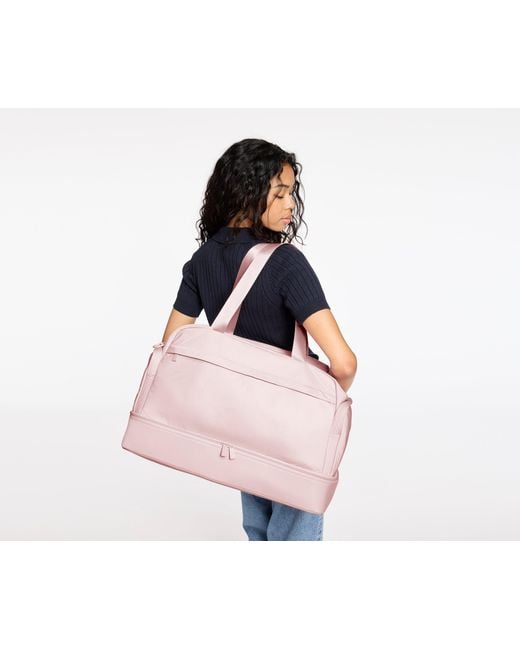 Away Travel Pink Featherlight Weekender