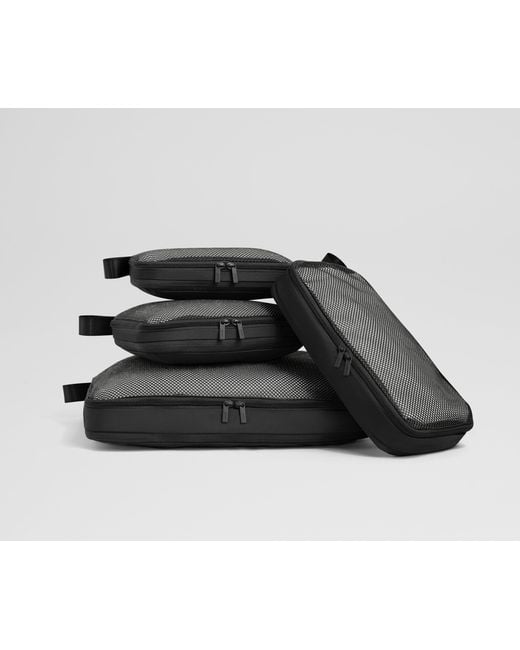 Away Travel Black Compression Packing Cubes