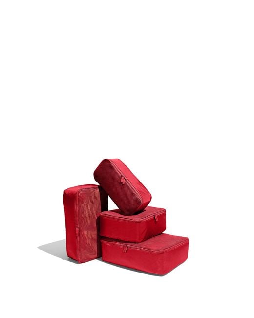 Away Travel Red Insider Packing Cubes (Set Of 4)