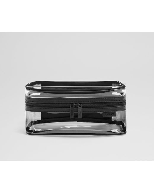 Away Travel Black Clear Toiletry Bag
