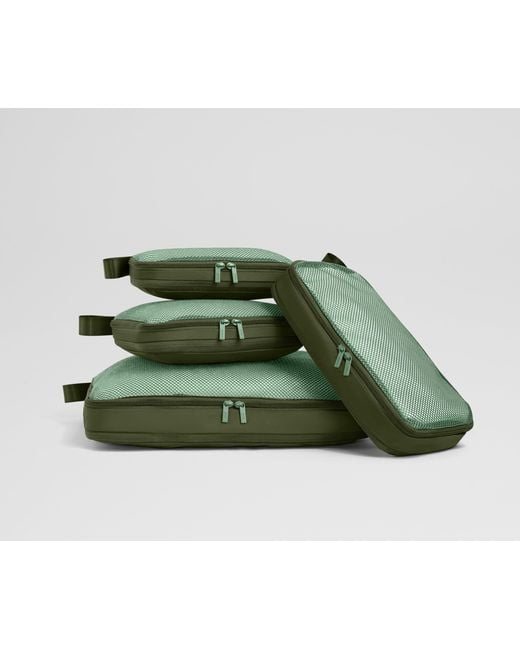 Away Travel Green Compression Packing Cubes