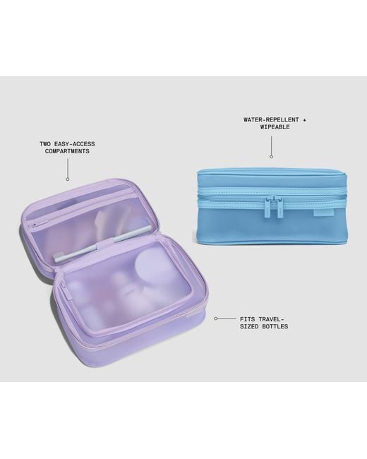 Away Travel Blue Clear Toiletry Bag