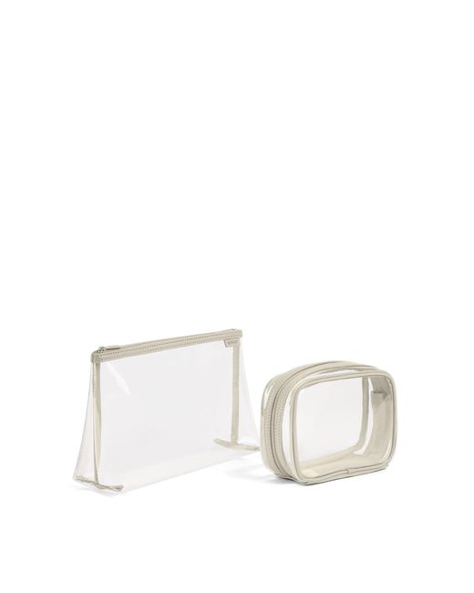 Away Travel White Pouch Set