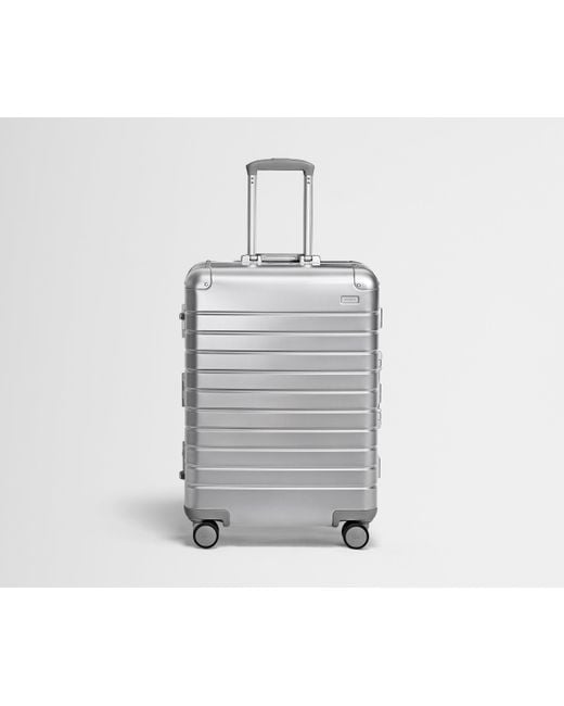 Away Travel Gray The Checked Suitcase: Aluminum Edition