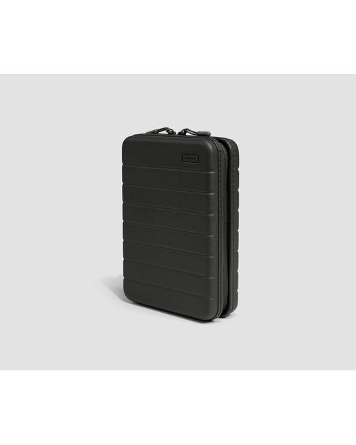 Away Travel Black Medium Checked Suitcase Tech Case