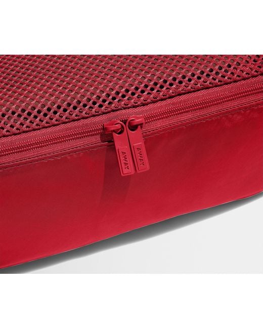 Away Travel Red Insider Packing Cubes (Set Of 4)