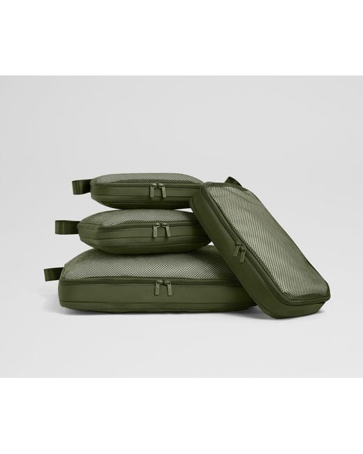 Away Travel Green Compression Packing Cubes