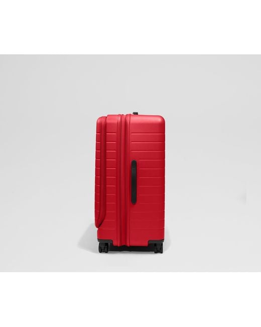 Away Travel Red Topside Medium Checked Suitcase Trunk