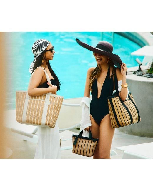Away Travel Multicolor Riviera Straw Tote