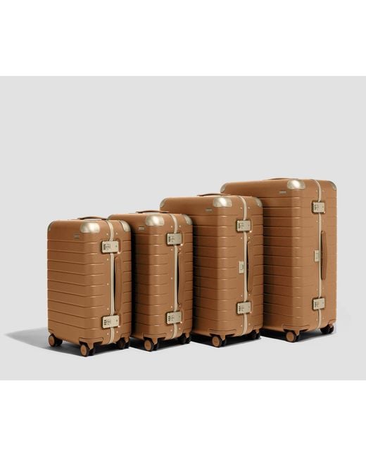 Away Travel Brown The Aluminum Edge Carry-On