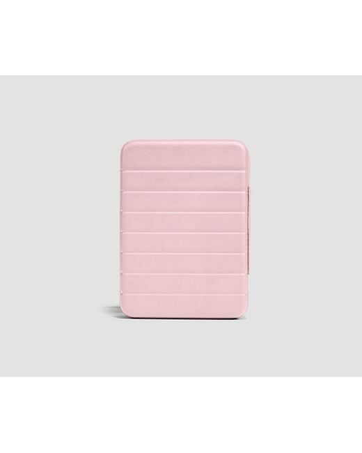 Away Travel Pink Medium Checked Suitcase Tech Case