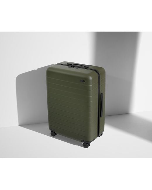 Away Travel Green The Checked Suitcase