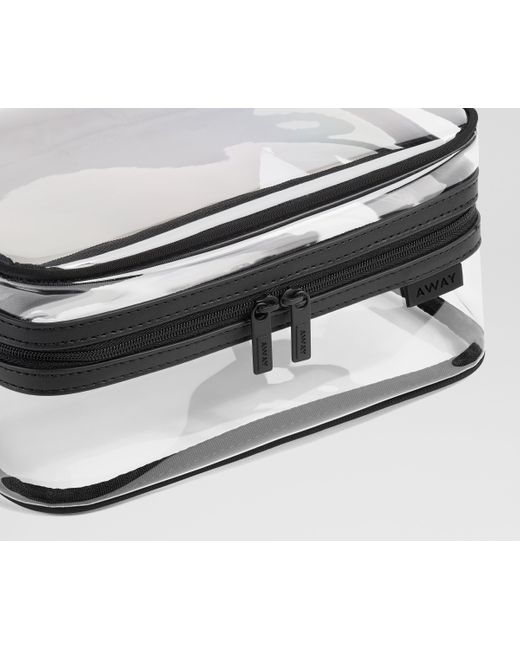 Away Travel Black Clear Toiletry Bag