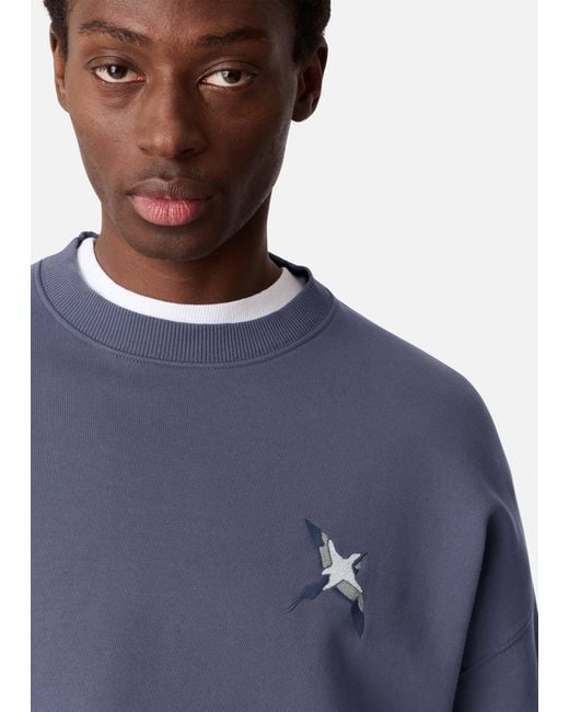 Axel Arigato Blue Micro Bee Bird Sweatshirt for men