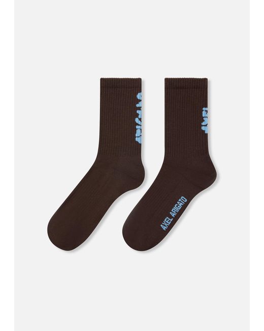 Axel Arigato Brown Floral Jacquard Socks