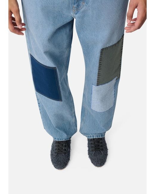 Axel Arigato Blue Zine Embroidered Patch Jeans