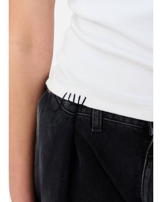 Axel Arigato White Traced Tank Top