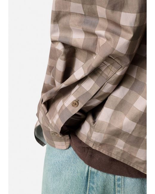 Axel Arigato Natural Distort Gingham Shirt for men