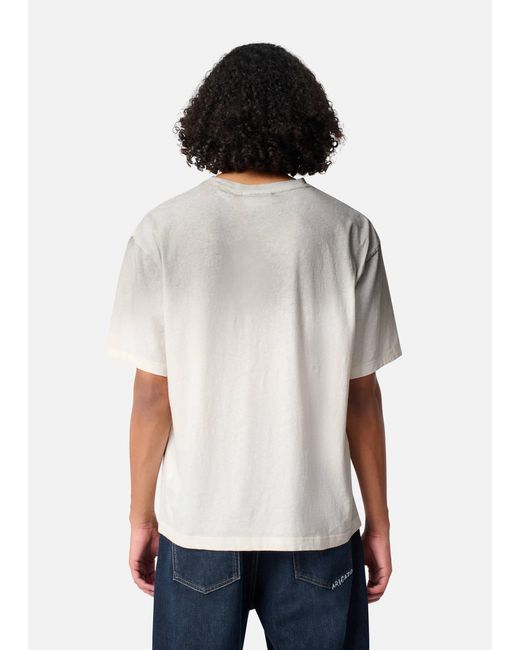 Axel Arigato White Distort Spray T-Shirt for men