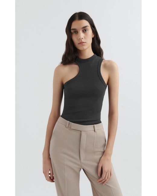 Axel Arigato Gray Script A Scoop Tank Top