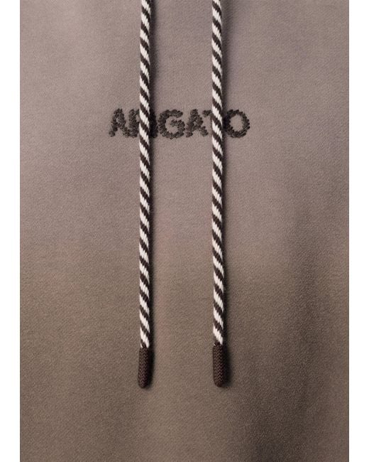 Axel Arigato Brown Gens Washed Hoodie for men