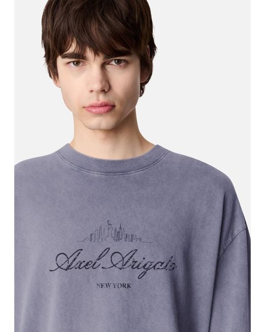 Axel Arigato Blue Nyc Washed Sky T-Shirt
